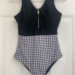 Gingham Gold bathing suit